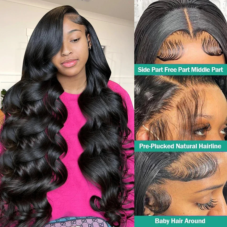 30 32 Inch Body Wave Human Hair Wigs 13x6 Hd Lace Front Wig human hair 13x4 360 Lace Frontal Wigs 4x4 Lace Closure Wig For Women