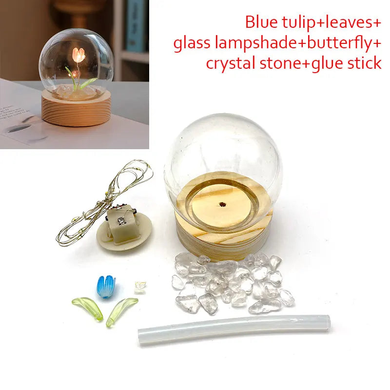 Mini Tulip Night Light Handmade DIY Materials