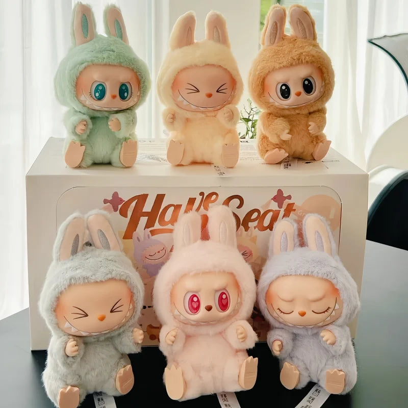 Genuine Labubu 1st And 2nd Generation Series Vinyl Pendant Doll Model Toys Cute The Monster Labubu Keychain Toy Christmas Gift 
