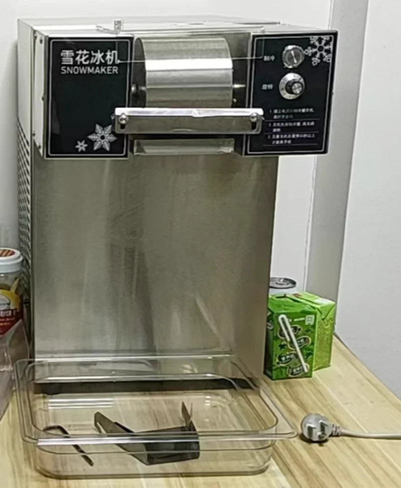 Upgrade 60kg/24H Commercial Korea Bingsu Machine Air Cooling Snow Ice Maker Shaver Machine Snowflake Ice Machine Street Food