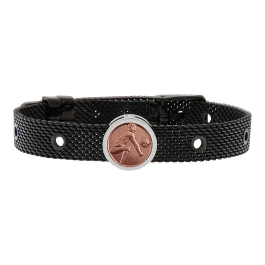Unisex Bracelet VolleyBall Player Talent Jewels TJA-1-12-02-2-235 Black