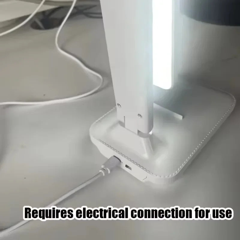 LED Touch Switch White Folding Desk Lamp