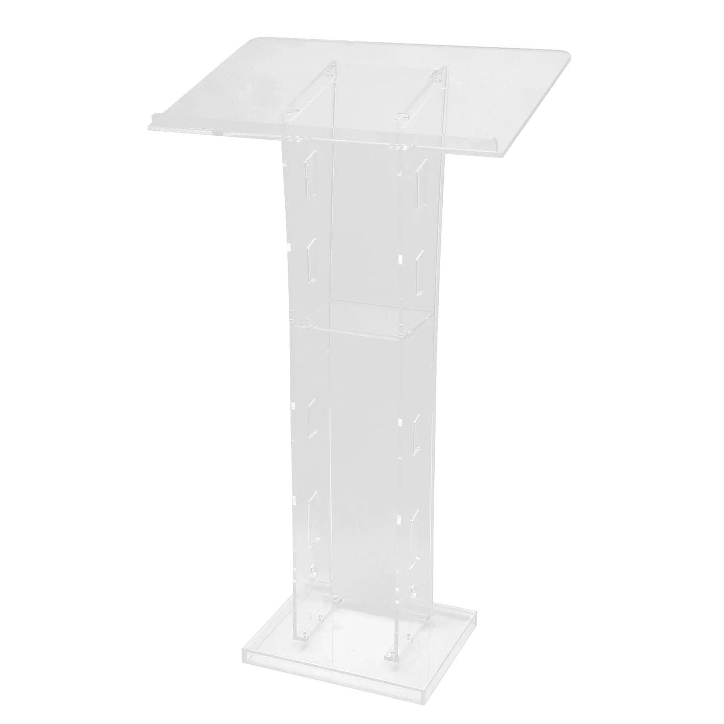 Lectern Plexiglas Podium Clear Standing Acrylic PulPits for Display Speech Podium Portable Academy Pulpit 60*40*110cm