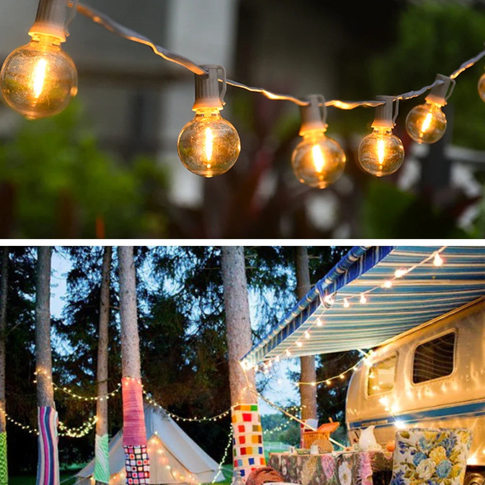 White Cable G40 String Light