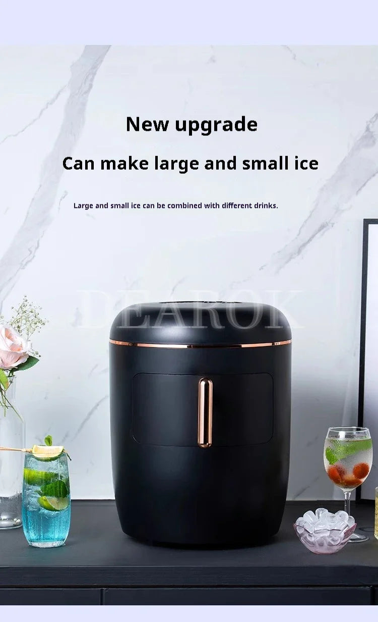 Ice Machine Dual Function Ice Maker and Water Dispenser  Perfect for Office and Home Use  2.3L   2 Kinds  Ice Size