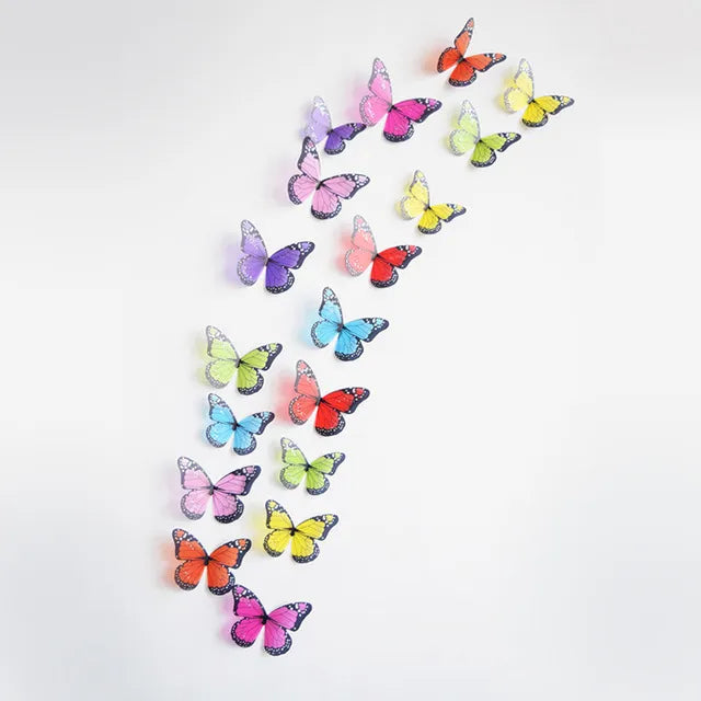 Crystal Butterflies 3d Wall Sticker