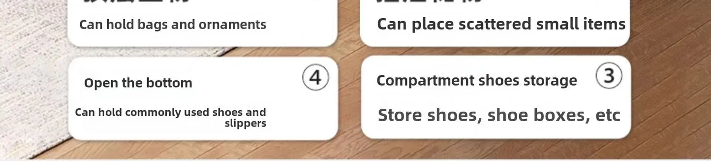 Corridor Shoe Cabinet At The Entrance of The Home Corridor Indoor Entrance Door Entrance Cabinet New Solid Wood Rack Shoe Shelf