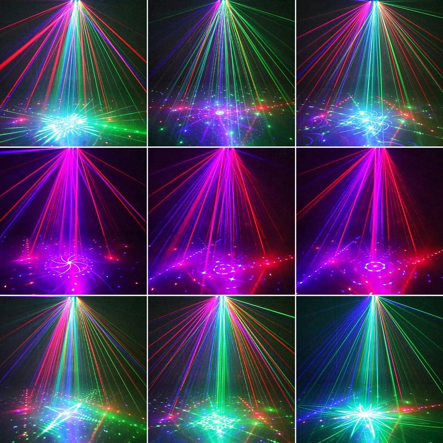 21 Eyes Disco Lights For Home Automatic Memory Function Party Light Remote Control
