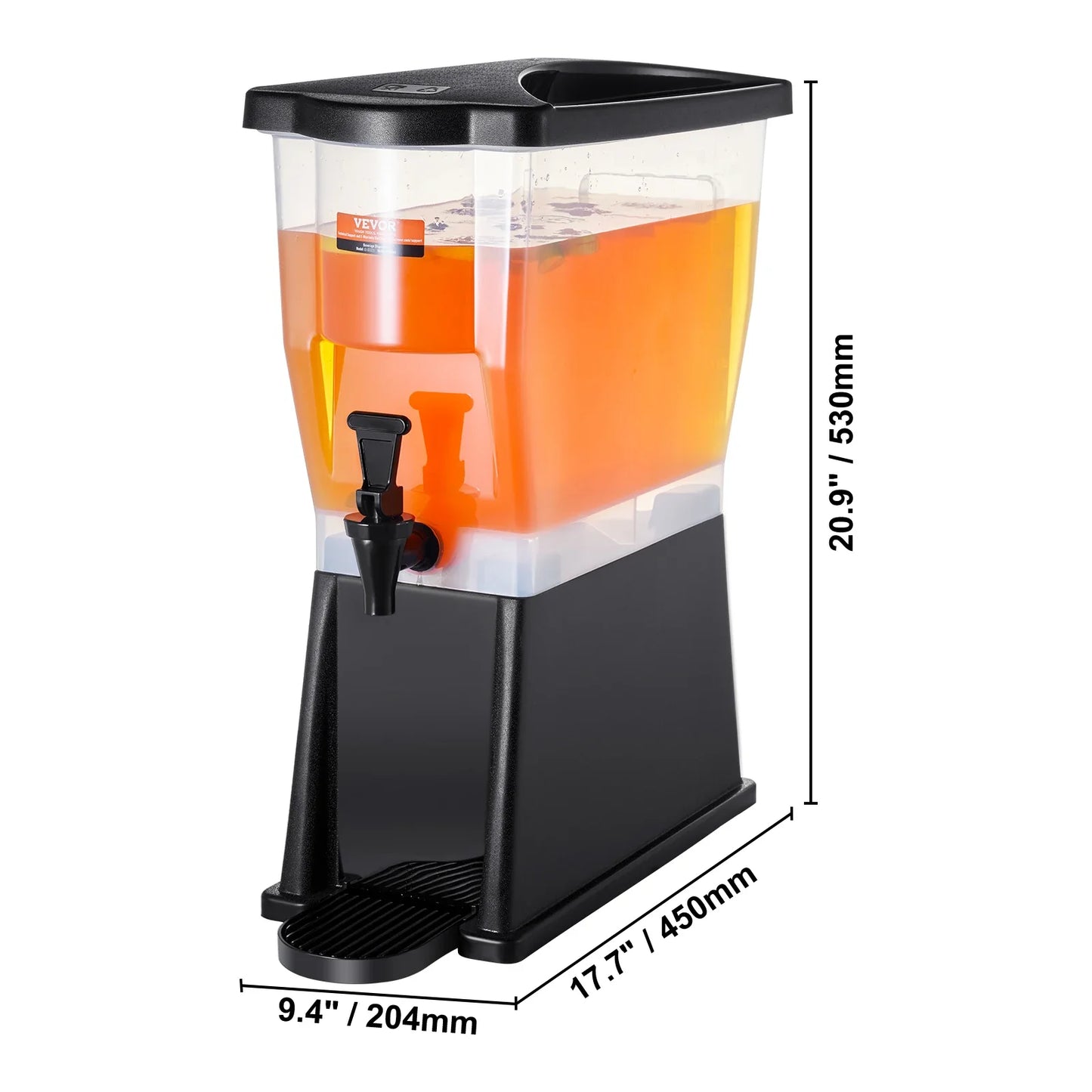 VEVOR Beverage Dispenser for Parties Plastic Juice Dispenser Tea Lemonade Juice Water Dispenser for Restaurants Hotels Parties
