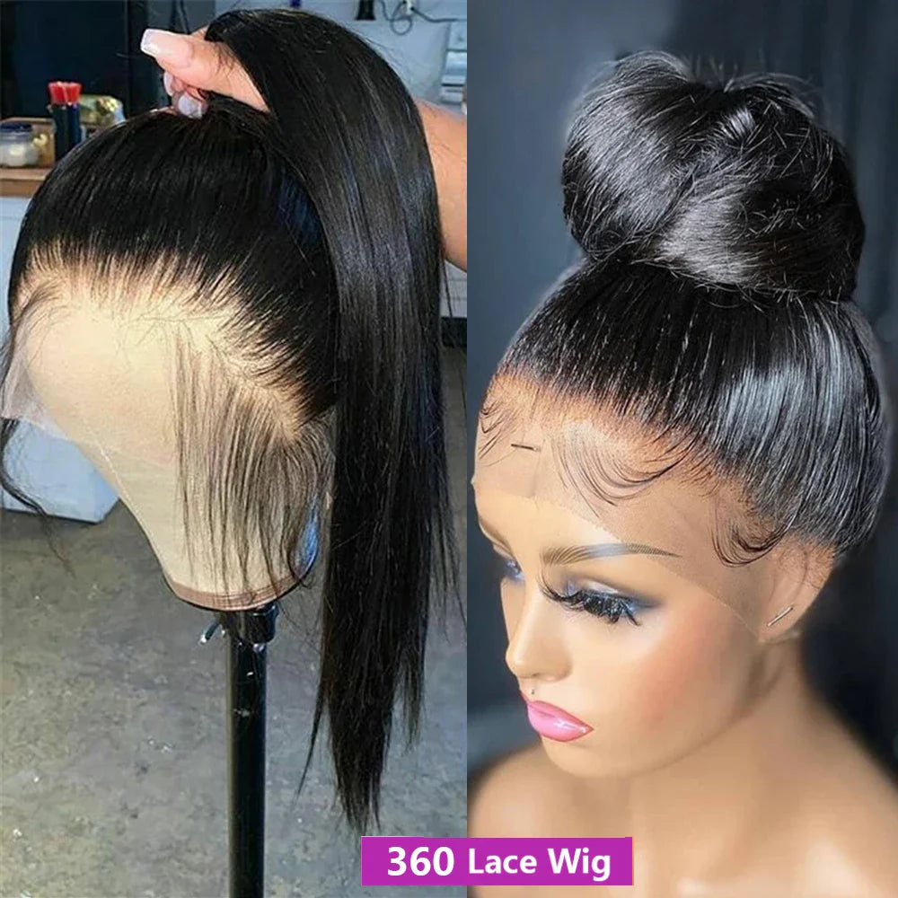 Smooth Straight 13x4 Lace Front Wigs Human Hair 13x6 Transparent Lace Frontal Wigs Human Hair PrePlucked 4x4 Lace Wigs For Women
