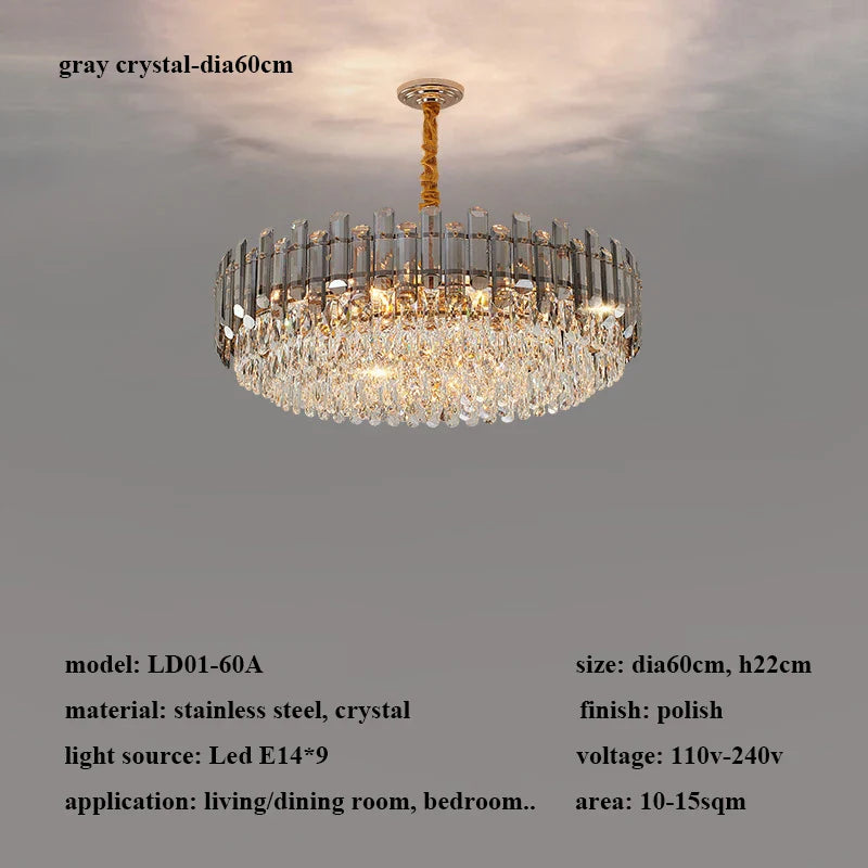Modern Luxury Crystal Led Pendant Lights