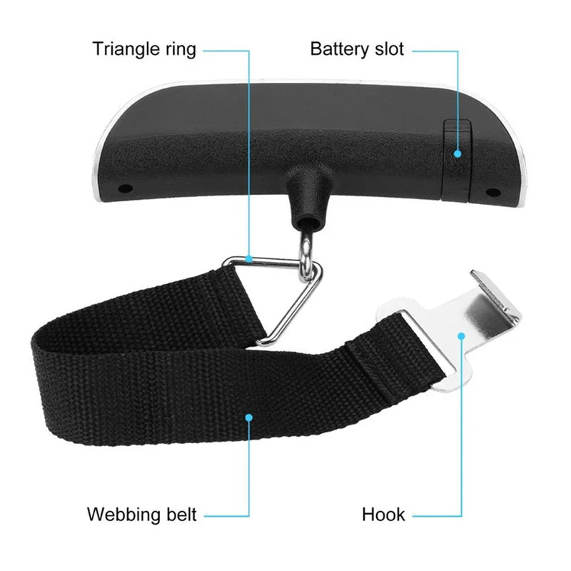 Portable Scale Digital LCD Display 110lb/50kg Electronic Bag Weight Balance Tools