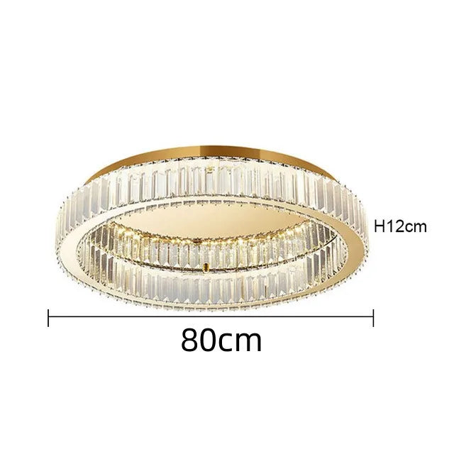 Modern Gold Crystal  Ceiling Chandelier  Led Indoor Lighting Decor
