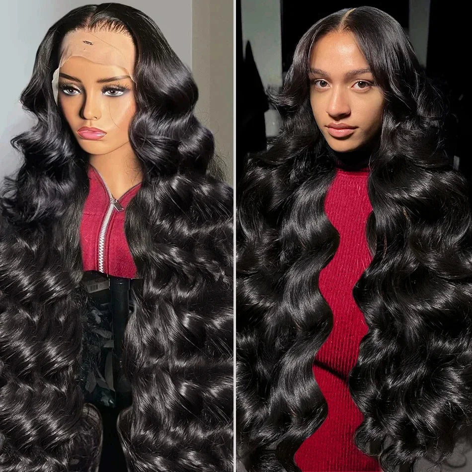 Body Wave 13x4 Lace Front Wigs Human Hair 13x6 Transparent Lace Frontal Wigs Human Hair PrePlucked 4x4 Lace Wigs For Women Bling