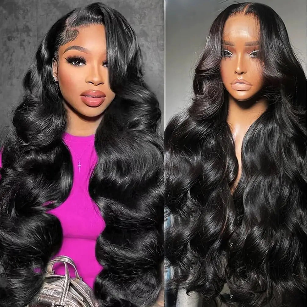 Jarin 180 Density 30 40 Inch 13x6 HD Transparent Lace Frontal Wigs Body Wave Human Hair 13x4 Lace Front Wig For Black Women
