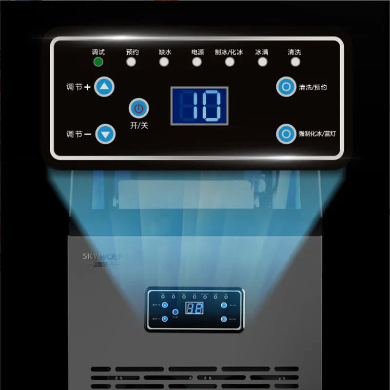 Commercial Ice Maker Countertop Automatic Built-in Cube Generator Electric Cooler Machine Home Appliance