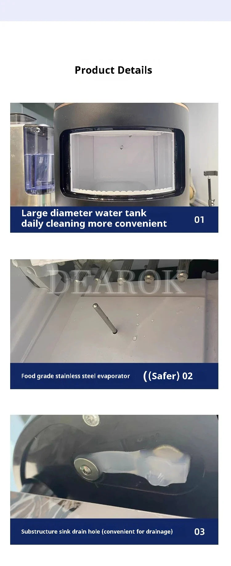 Ice Machine Dual Function Ice Maker and Water Dispenser  Perfect for Office and Home Use  2.3L   2 Kinds  Ice Size