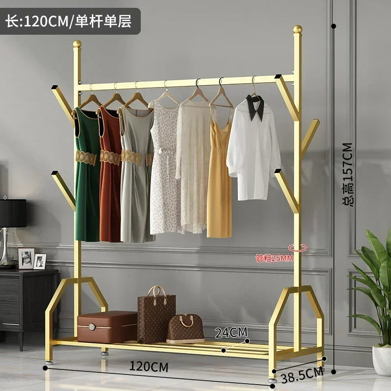 Hanger Clothing Garment Rack Clothes Wardrobes Heavy Duty Rolling Clothes Organizer with Wheel Perchero Coat Standing Coat Rack