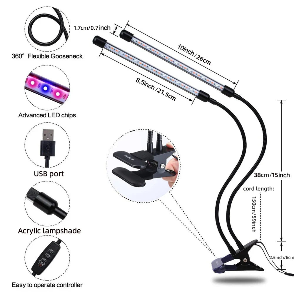 USB LED Plant Grow Light Indoor Garden Light