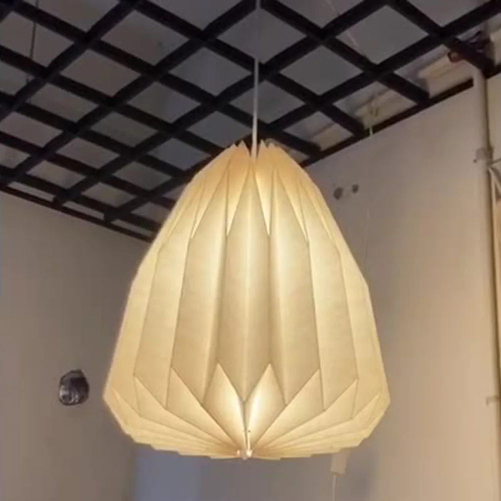 Hanging Lamp Cover Nordic Style Chandelier Lamp Shade Creative Folding Decorative Pendant Light Shade for Living Room Decor