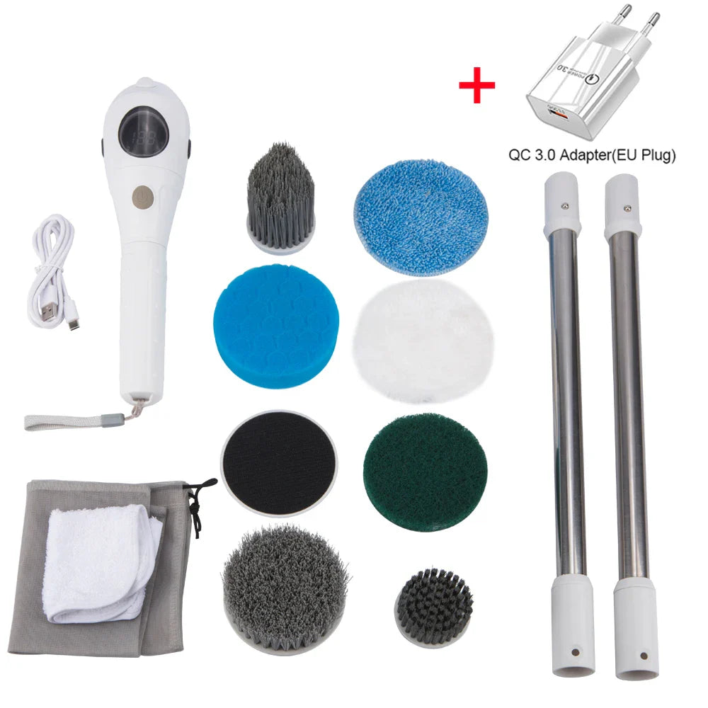 Electric Cleaning Brush 8 in 1 Multifunctional Household Wireless Rotatable