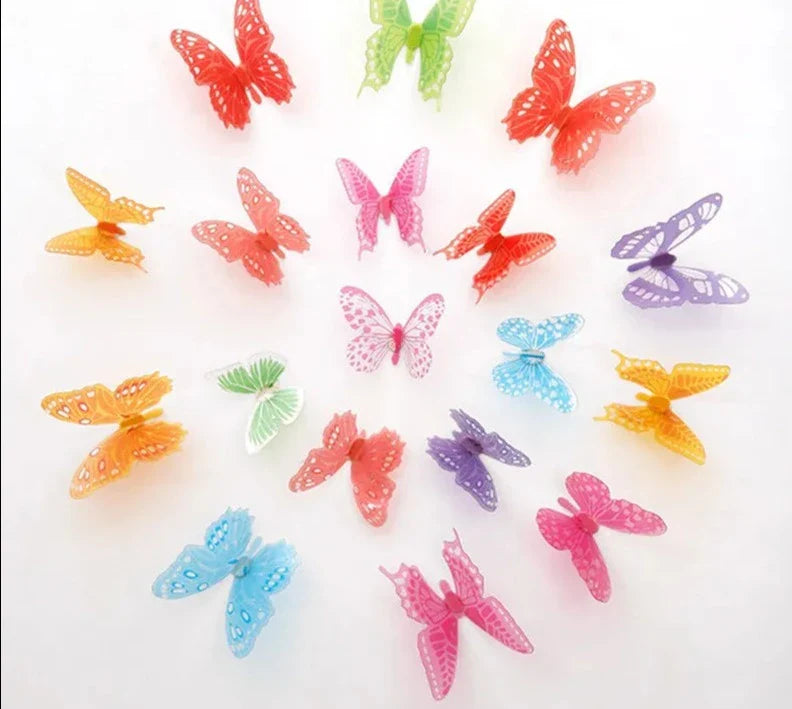 Crystal Butterflies 3d Wall Sticker