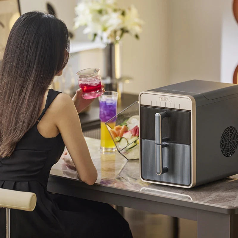 Ice Cube Machine Small Office Fully Automatic Ice Machine Home Portable 15KG Dormitory Mini 220V Maquina Para Hacer Hielo