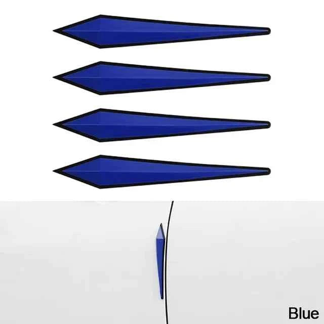 4pcs Car Antis-scratch Protective Sticker Body Bumper Anti-collision Protection Door Rearview Mirror Edge Guard Rubber Strip