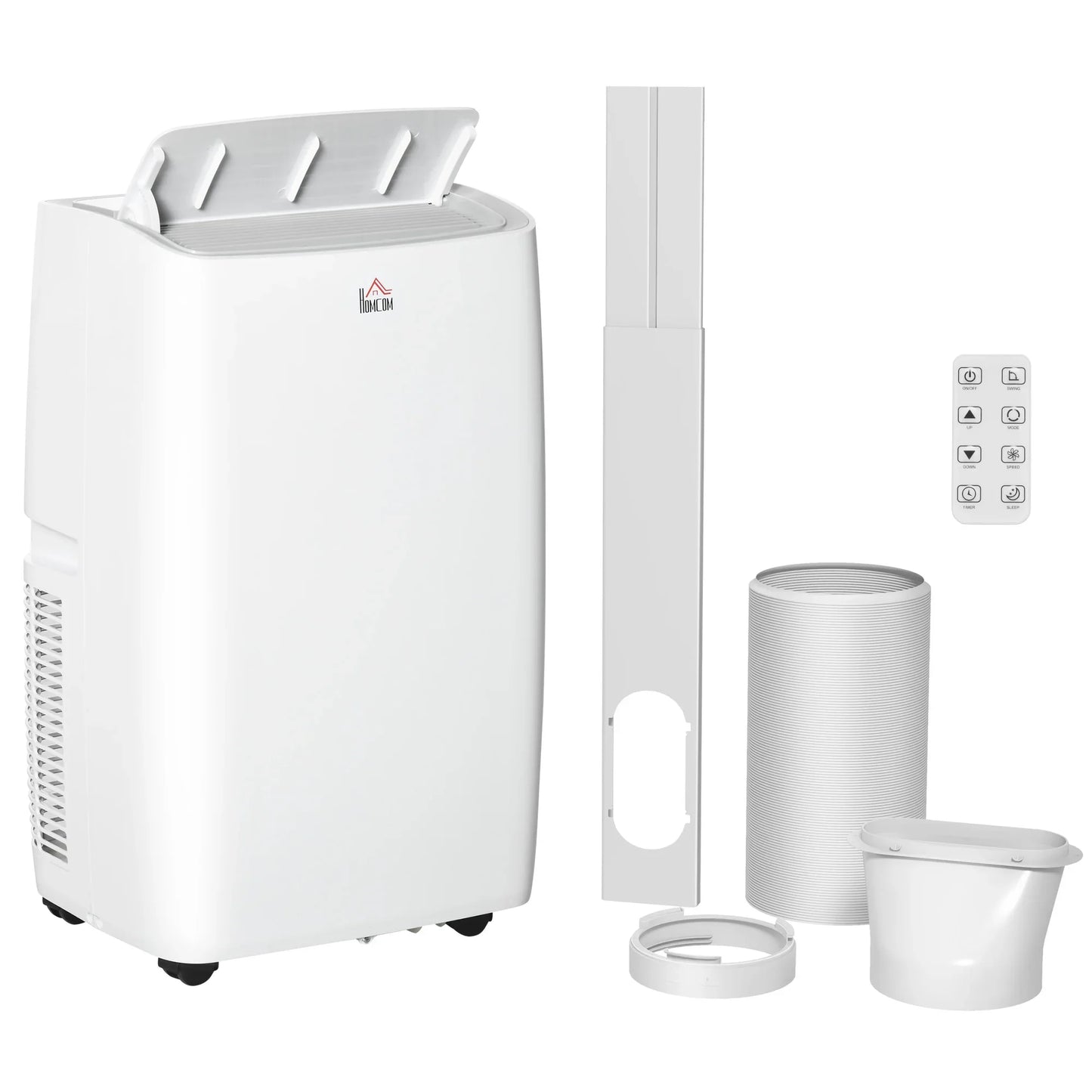 HOMCOM 12,000 BTU Portable Air Conditioner Unit with Remote, 24H Timer, 25m²