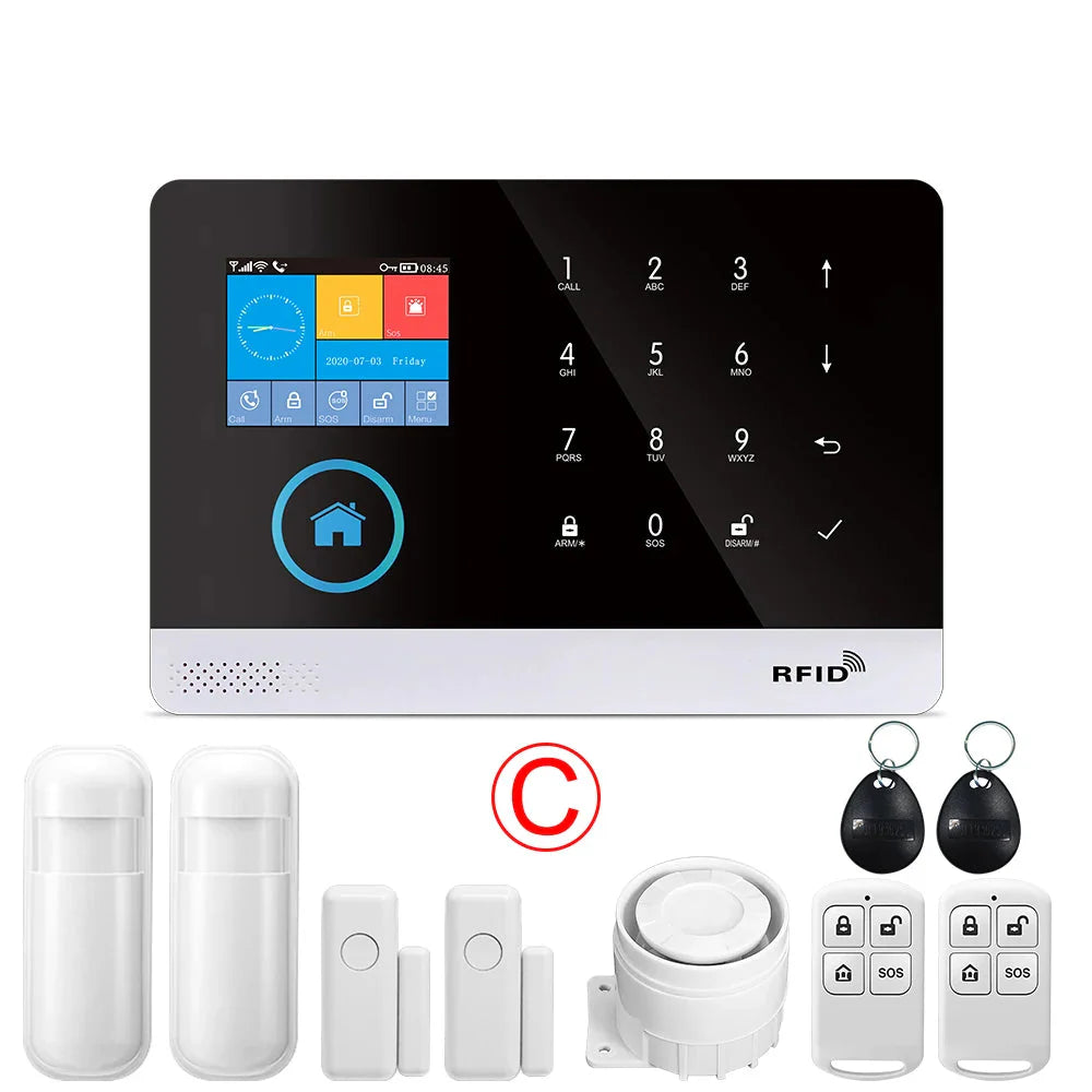Alarm System for Home Burglar Security 433MHz WiFi GSM Alarm Wireless