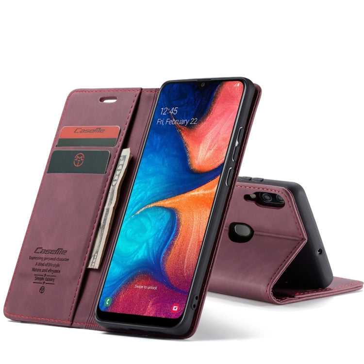 CaseMe-013 Multifunctional Retro Frosted Horizontal Flip Leather Case for Galaxy A20 / A30, with Card Slot & Holder & Wallet, For Galaxy A20 / A30