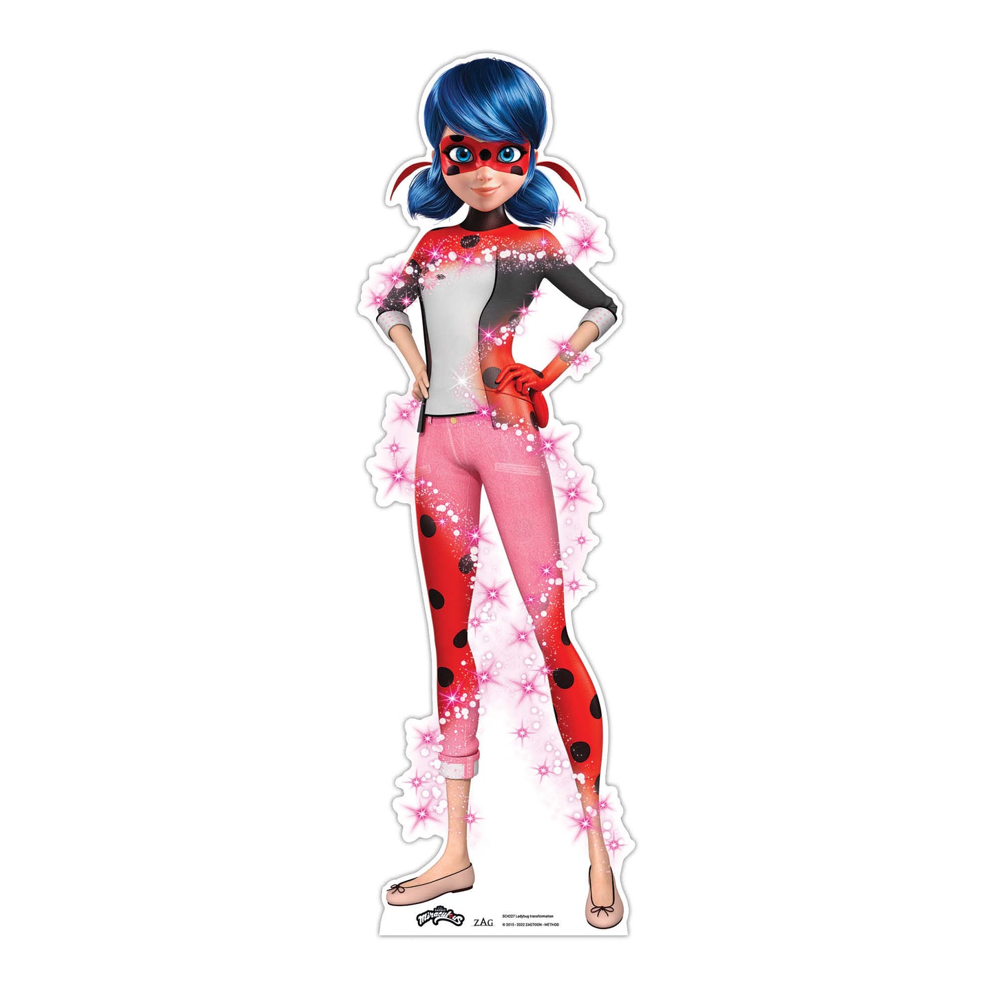 SC4227 Ladybug Transformation Star Mini Cardboard Cut Out Height 88cm
