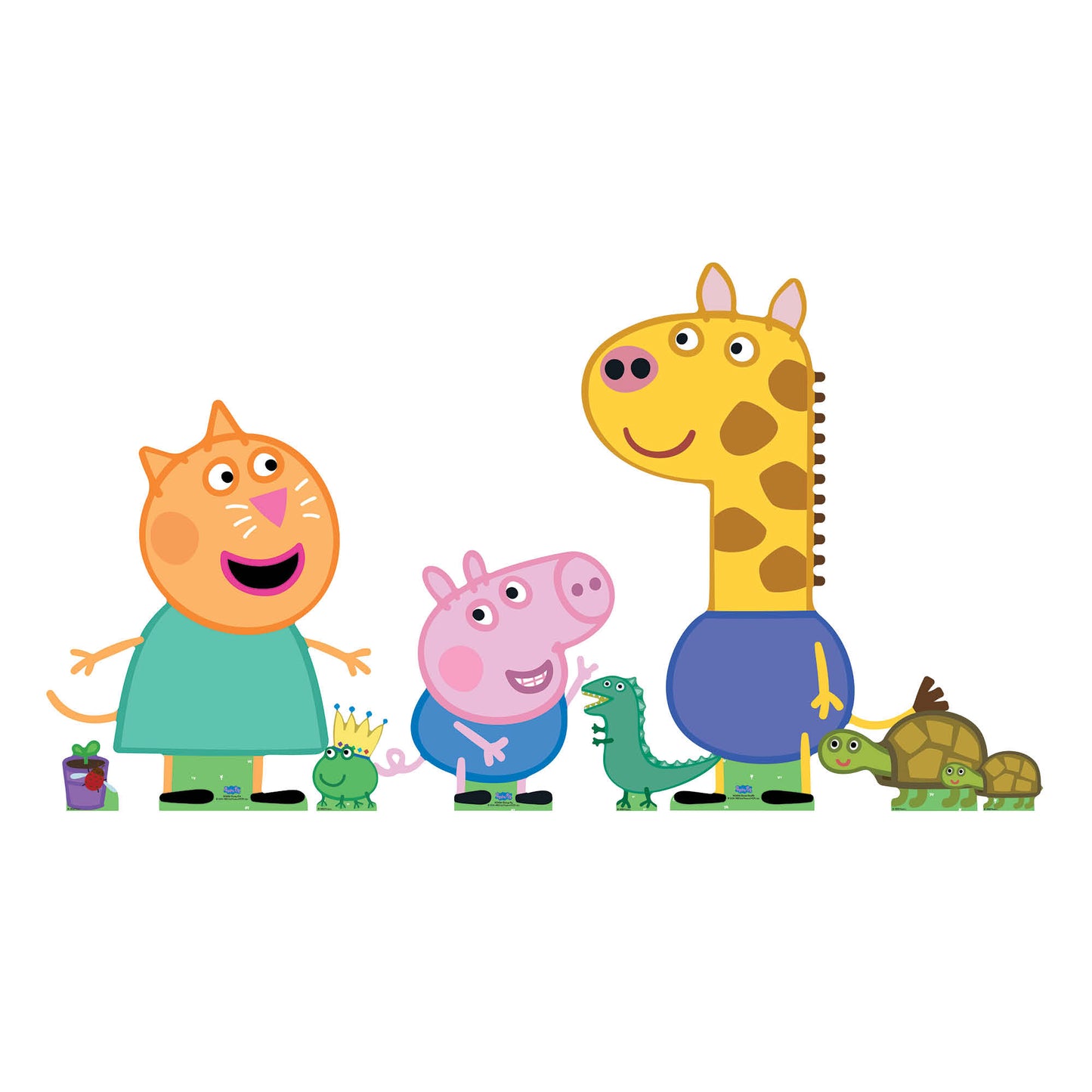 SC4524 Gerald, George and Candy Cardboard Cutout Decoration Multi Pack Height 86cm
