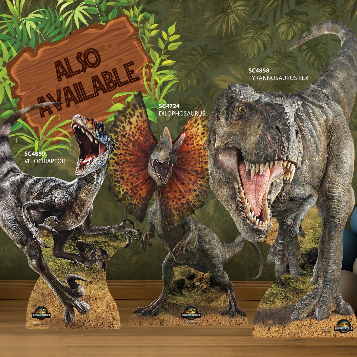 SC4723 Spinosaurus Dinosaur Jurassic World Rebirth Cardboard Cut Out Height 120cm