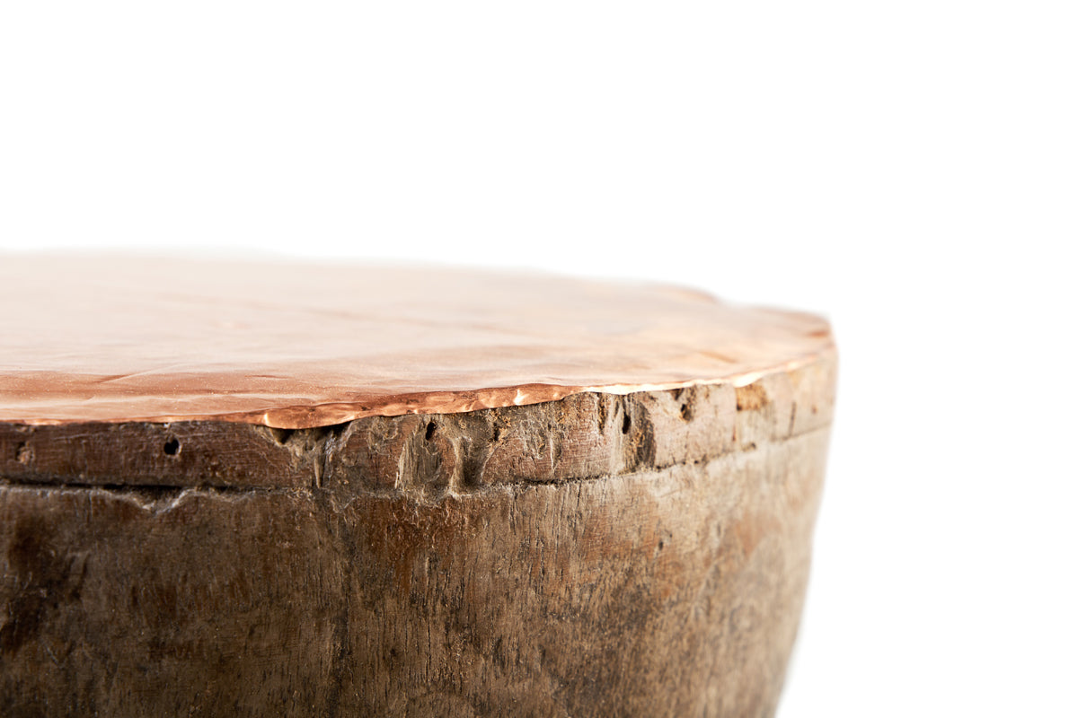 African Grain Stomper Copper Top Table 93B