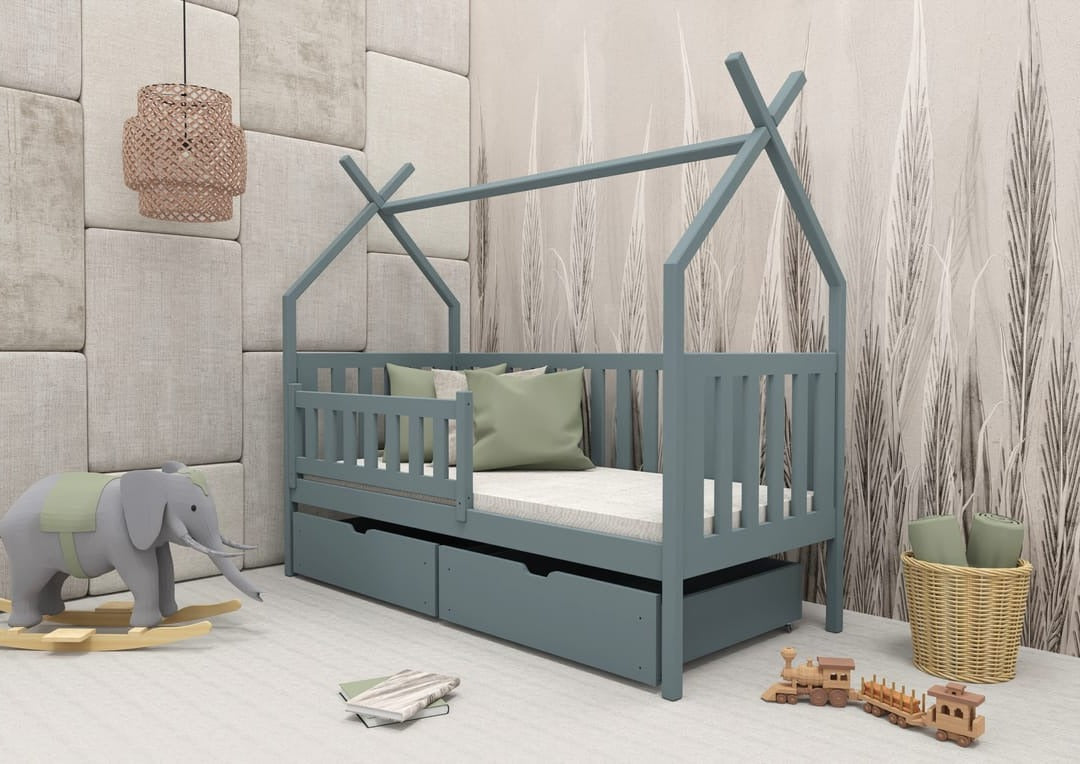 Wooden Single Bed Simba with Storage