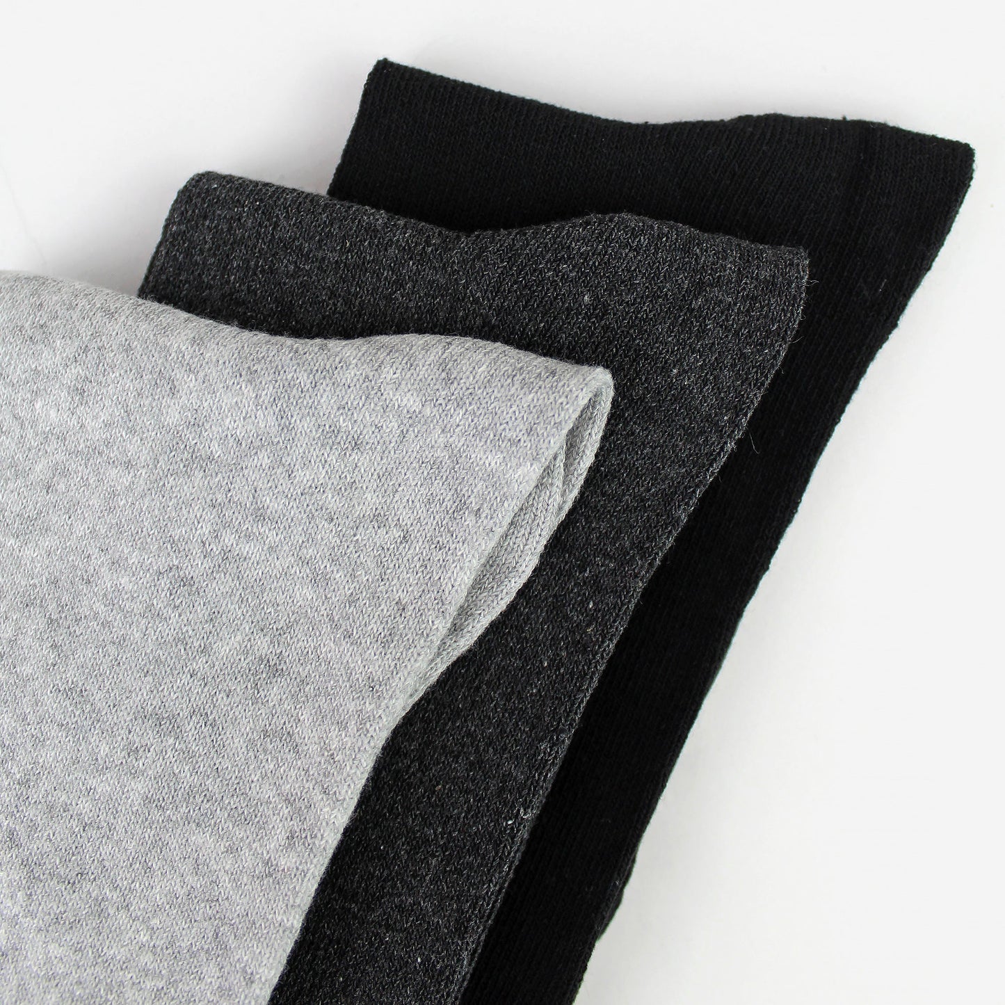 7 Pack Mens Classic Suit Socks - Soft Breathable Plain Dress Socks