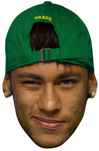 SMP365 Neymar Football Six Pack Cardboard Face Masks With Tabs and Elastic