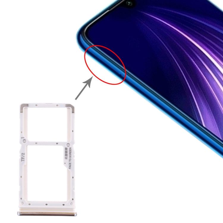 SIM Card Tray + SIM Card Tray / Micro SD Card Tray for Xiaomi Redmi Note 8 Pro, For Xiaomi Redmi Note 8 Pro, For Xiaomi Redmi Note 8 Pro(Green), For Redmi Note 8 Pro