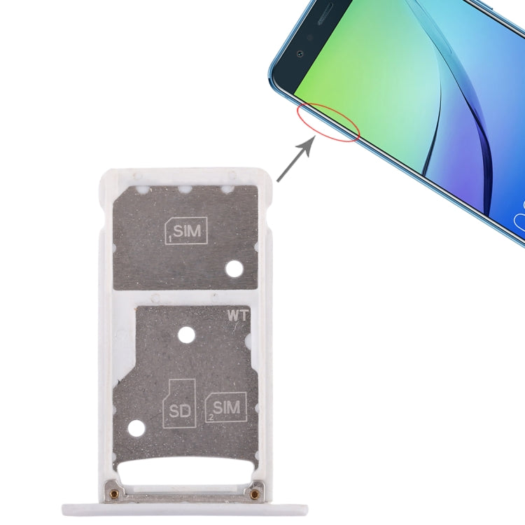 2 SIM Card Tray / Micro SD Card Tray for Huawei Enjoy 6 / AL00, For Huawei Enjoy 6 / AL00, For Huawei Enjoy 6