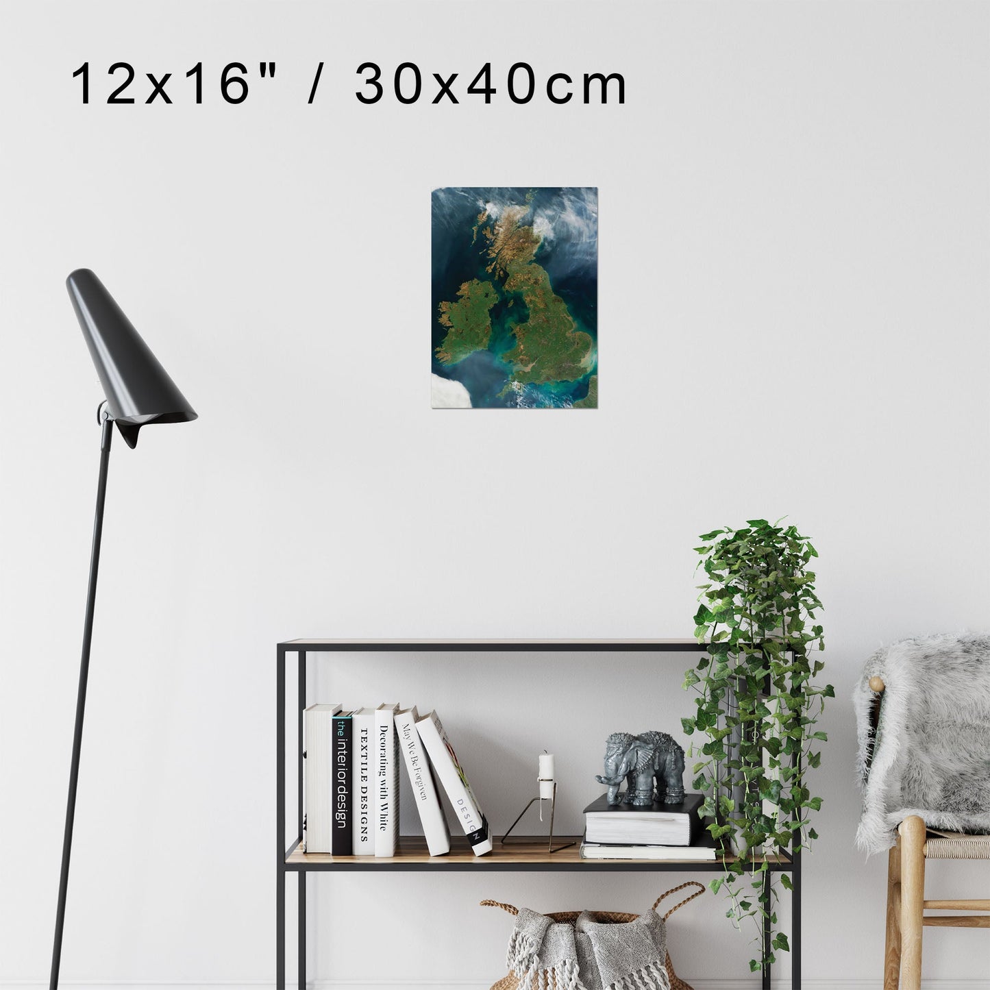 "The UK from Space" on Framed Canvas, Acrylic, Canvas, Framed Prints or Print-only