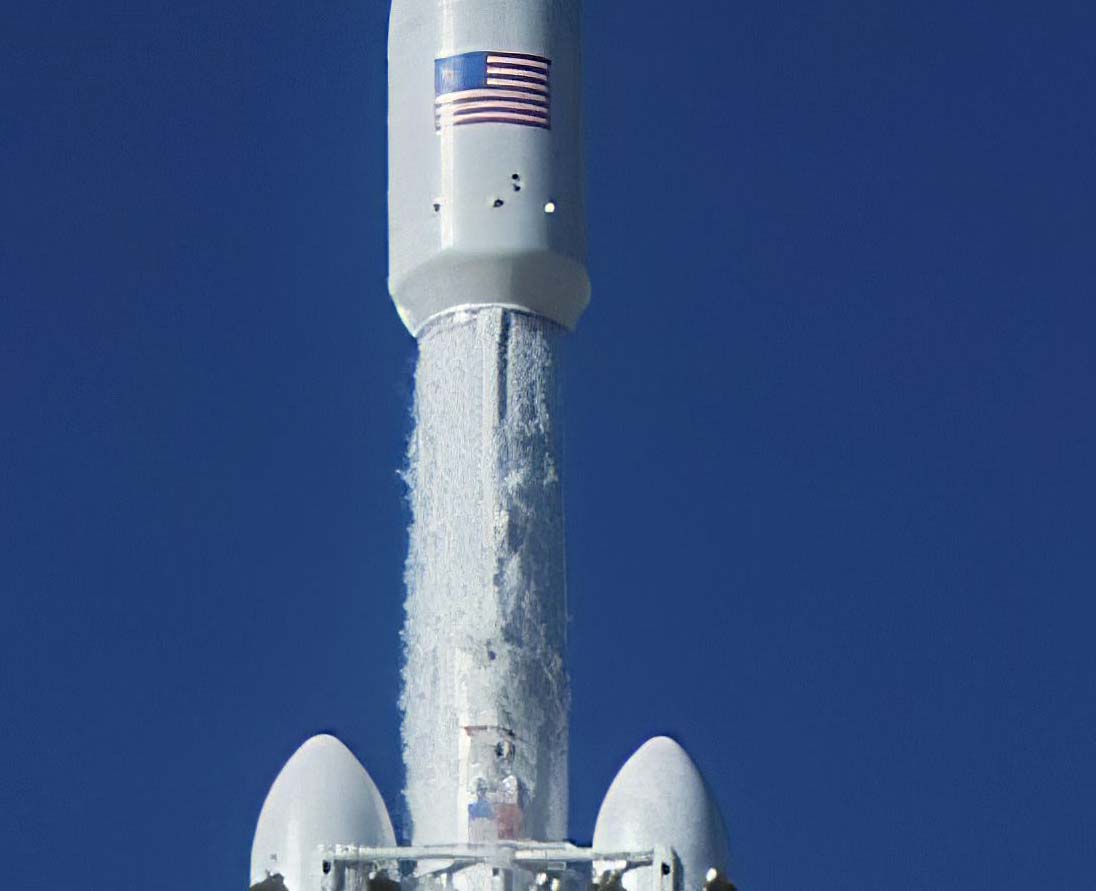 "SpaceX Falcon Heavy Demo Mission" on Framed Prints, Canvas, Framed Canvas, Acrylic or Print-only