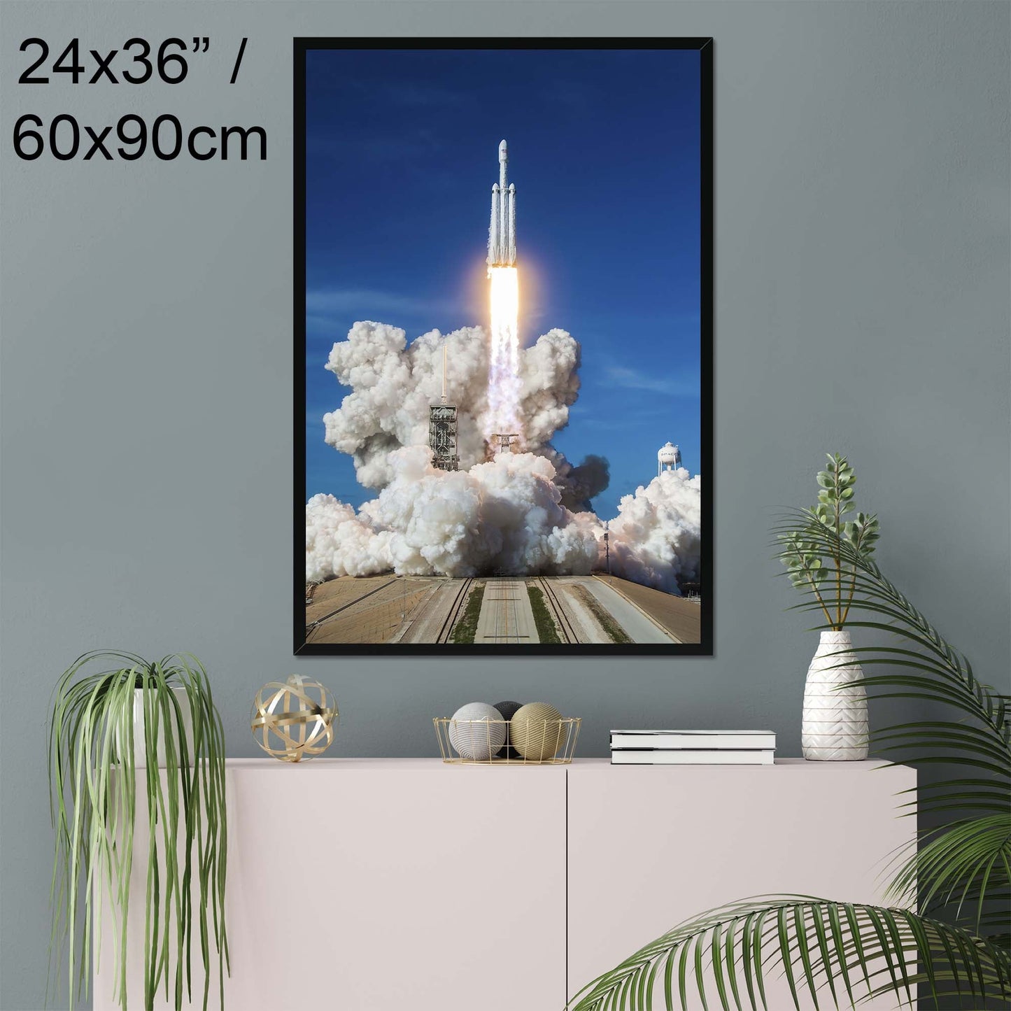 "SpaceX Falcon Heavy Demo Mission" on Framed Prints, Canvas, Framed Canvas, Acrylic or Print-only