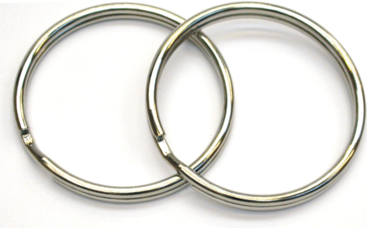 Beaver Pair Of Small 38mm Diameter Stainless Split Rings