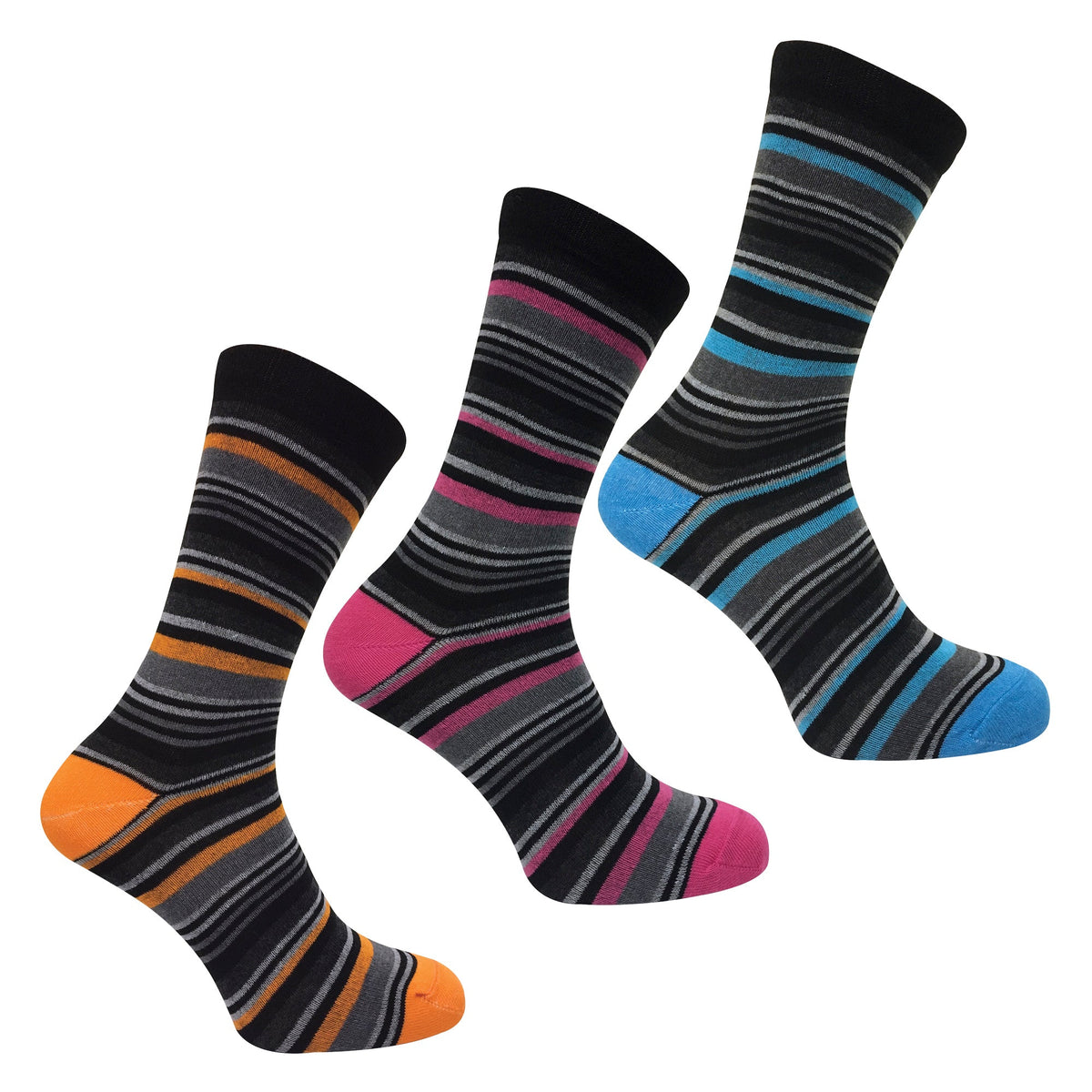 Mens 12 Pairs Cotton Rich Formal Dress Coloured Socks