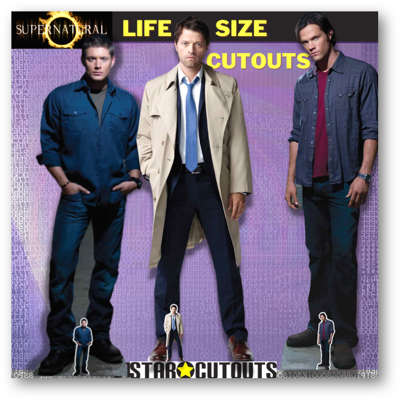 SC1351 Castiel (Supernatural) Misha Collins Cardboard Cut Out Height 184cm