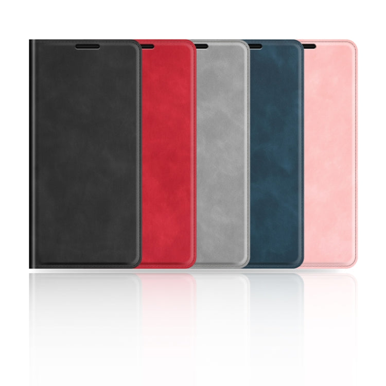 For iPhone 15 Pro Max Retro-skin Magnetic Suction Leather Phone Case(Black)