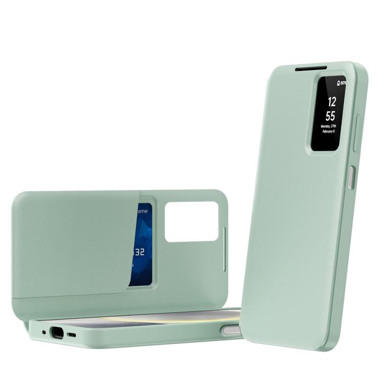 Smart View Window Leather Phone Case with Card Slot, For Samsung Galaxy S25 FE 5G, For Samsung Galaxy A17, For Samsung Galaxy Z Fold7 5G, For Samsung Galaxy S25 Edge 5G