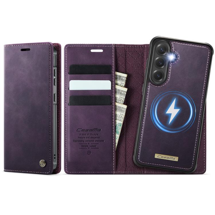 CaseMe C49 Magnetic RFID Blocking Detachable Wallet Leather Phone Case, For Samsung Galaxy S20, For Samsung Galaxy S20+, For Samsung Galaxy A17, For Samsung Galaxy S24 / S25
