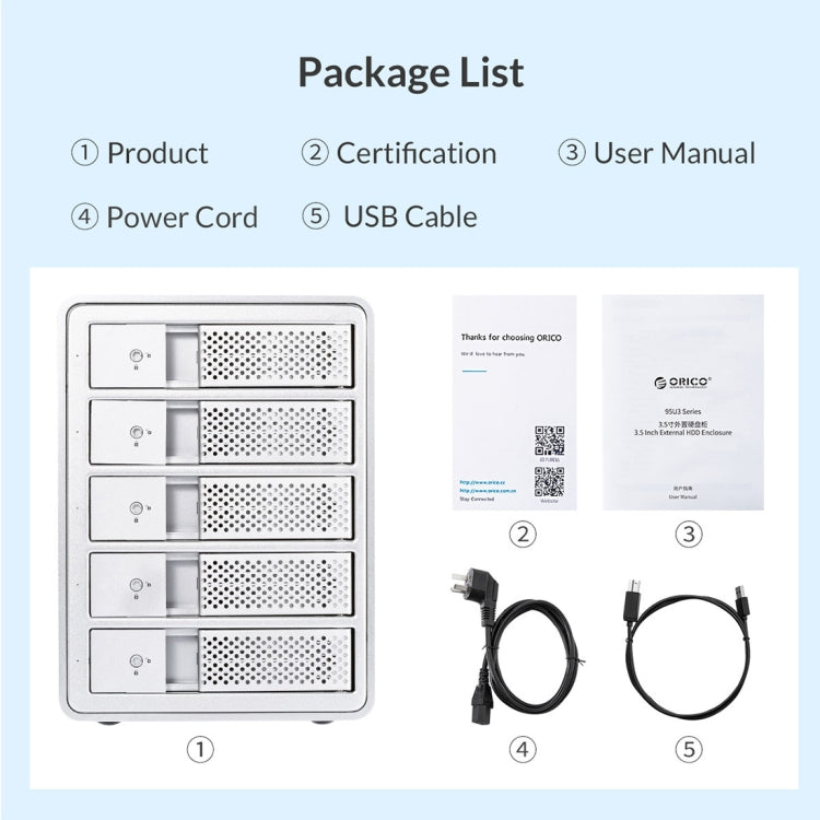 ORICO 9528U3 3.5-Inch External Hard Drive Enclosure